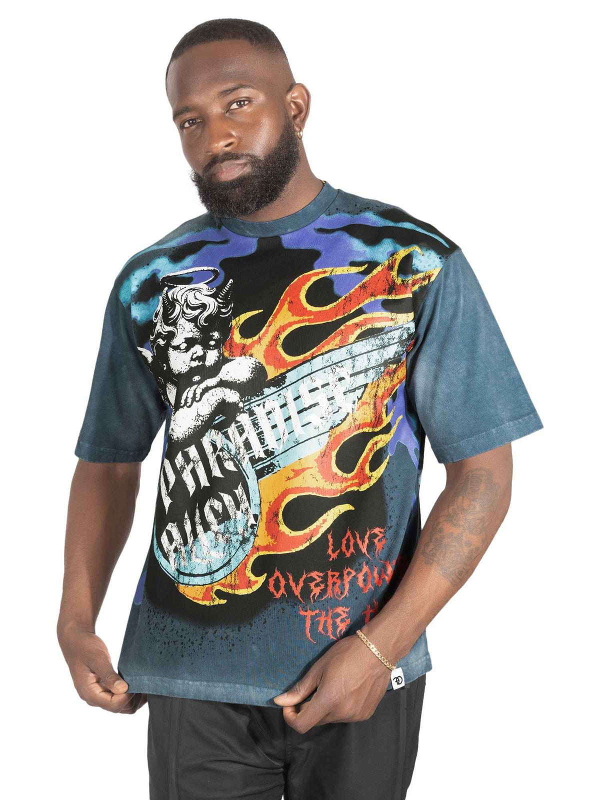 TEEK - Tee | F169 Fake Love - Blue TOPS TEEK MJ S Blue
