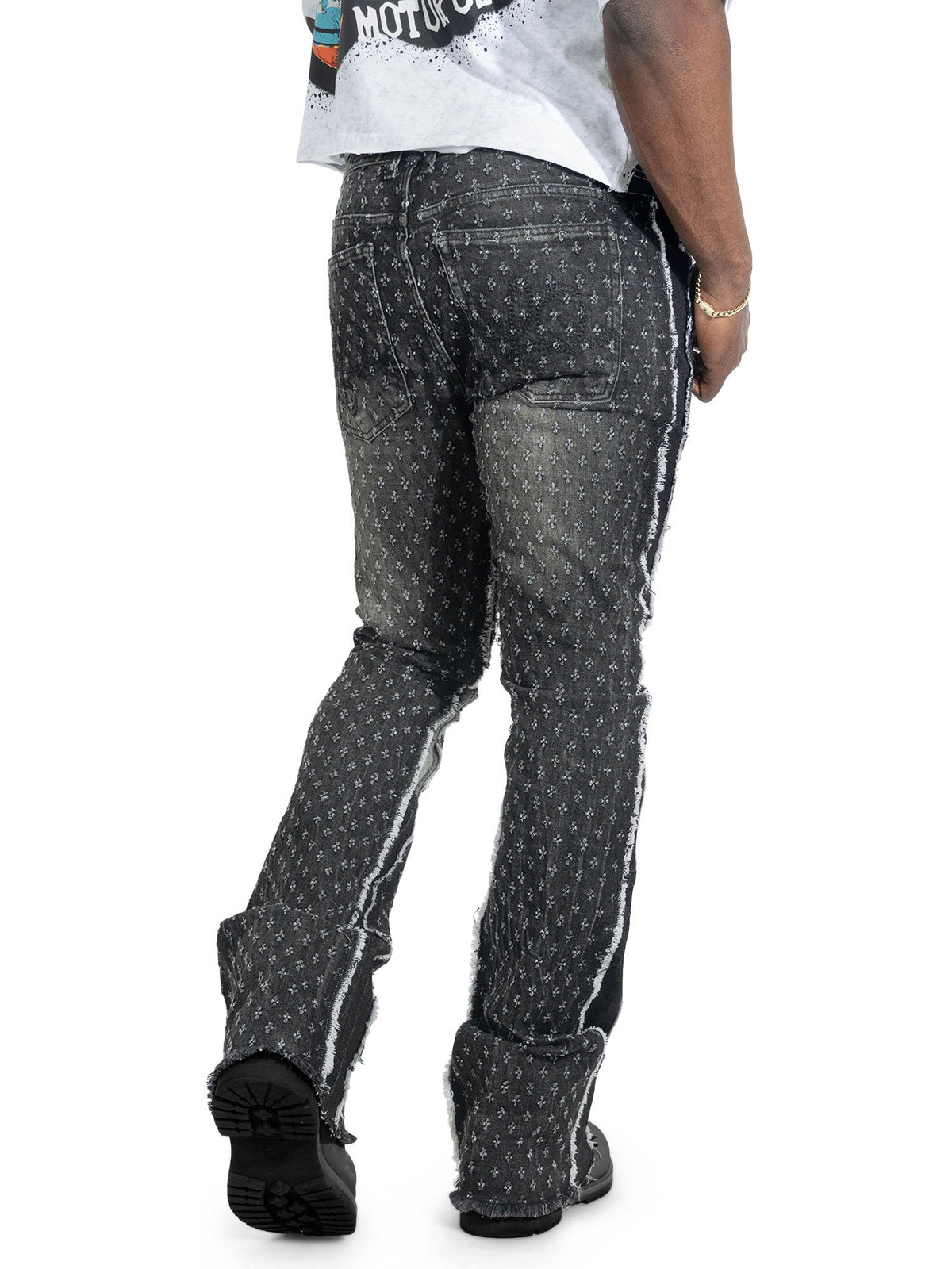 TEEK - Pants | F1702 Phalon Stacked Jeans - Black JEANS TEEK MJ