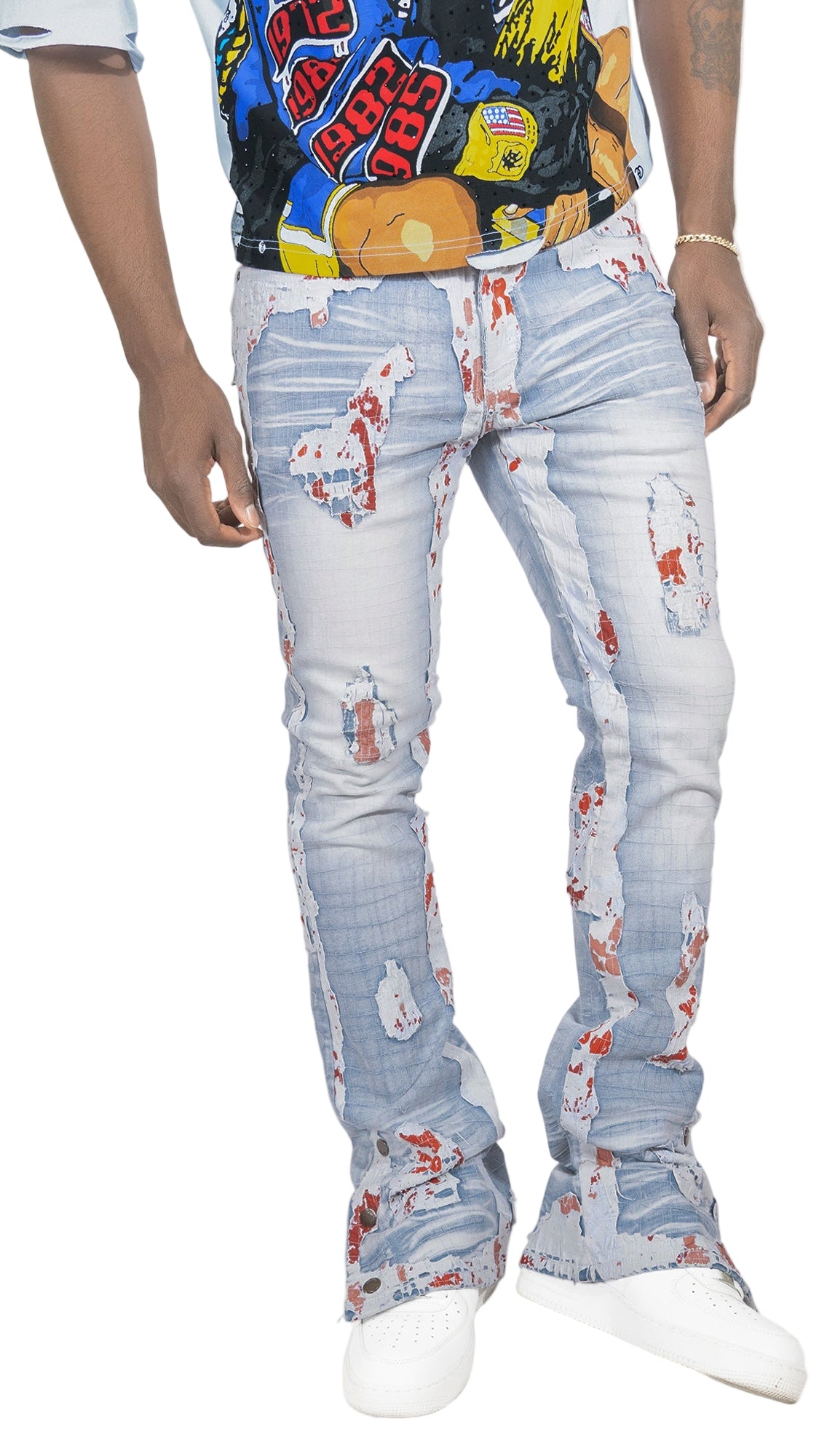 TEEK - Jeans | F1733 Amoto Stacked Pants - Light Wash JEANS TEEK MJ
