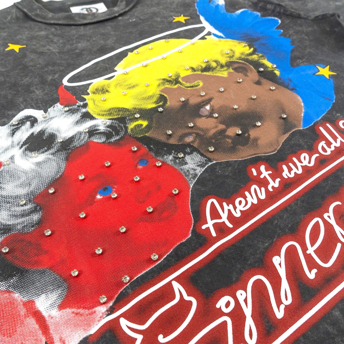 F173 Sinners Boxed Tee - Black T-shirt Makobi Jeans USA