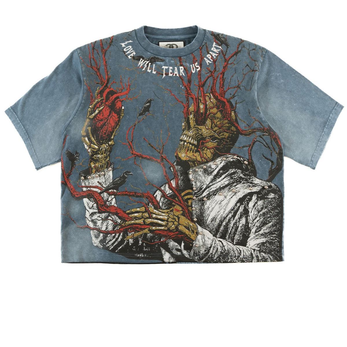 TEEK - Tee | F179 Heartless Cropped - Blue TOPS TEEK MJ S Blue