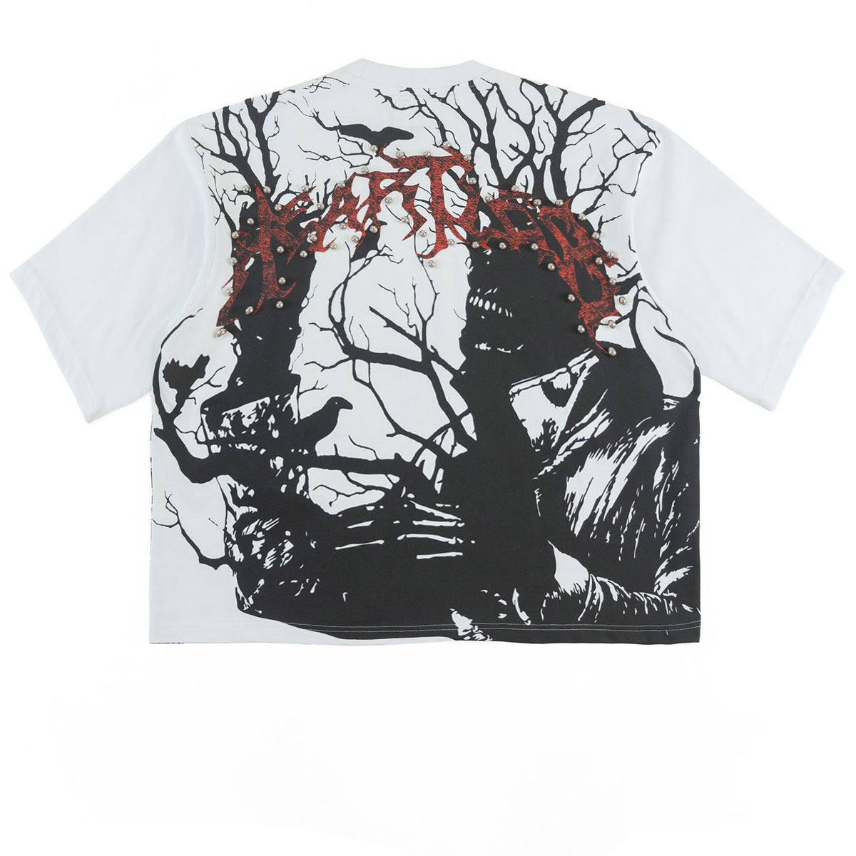 TEEK - Tee | F179 Heartless Cropped - White TOPS TEEK MJ