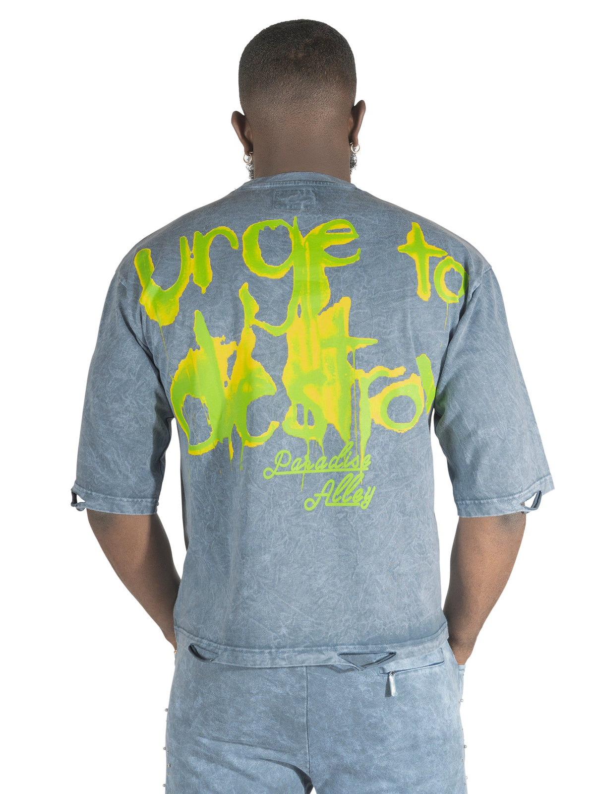 TEEK - F180 Crash Out Tee - Blue TOPS TEEK MJ
