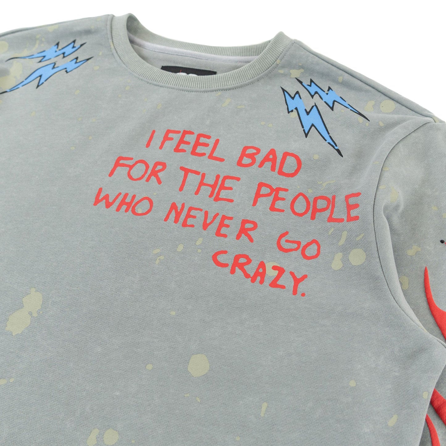 TEEK - F4120 Toxic World Crewneck Sweatshirt - Gray TOPS TEEK MJ