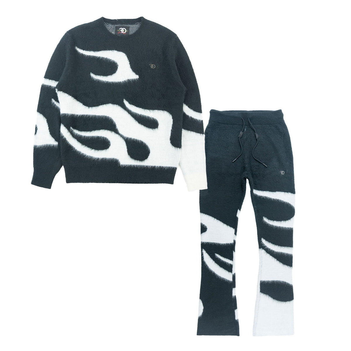 TEEK - F4440 Bando Brushed Knit Set - Black SET TEEK MJ S BLACK