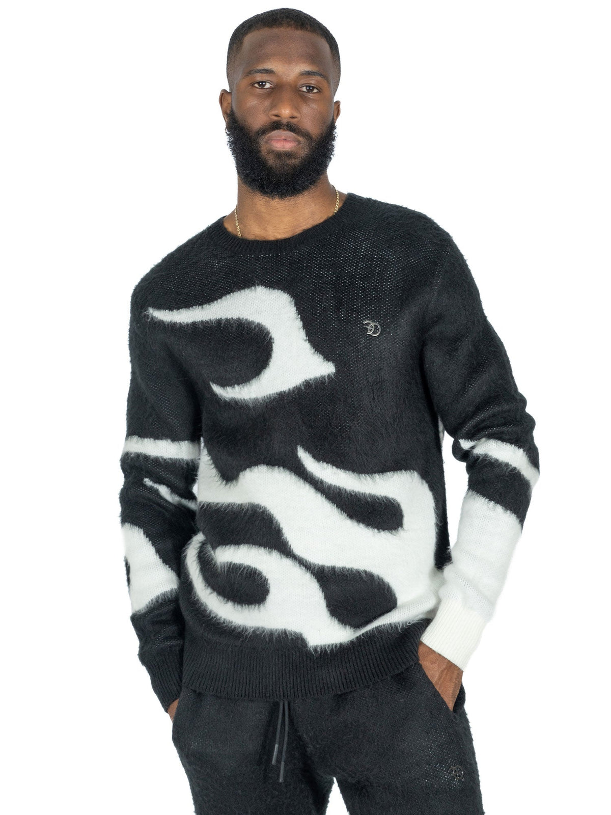 TEEK - F4440 Bando Brushed Knit Set - Black SET TEEK MJ
