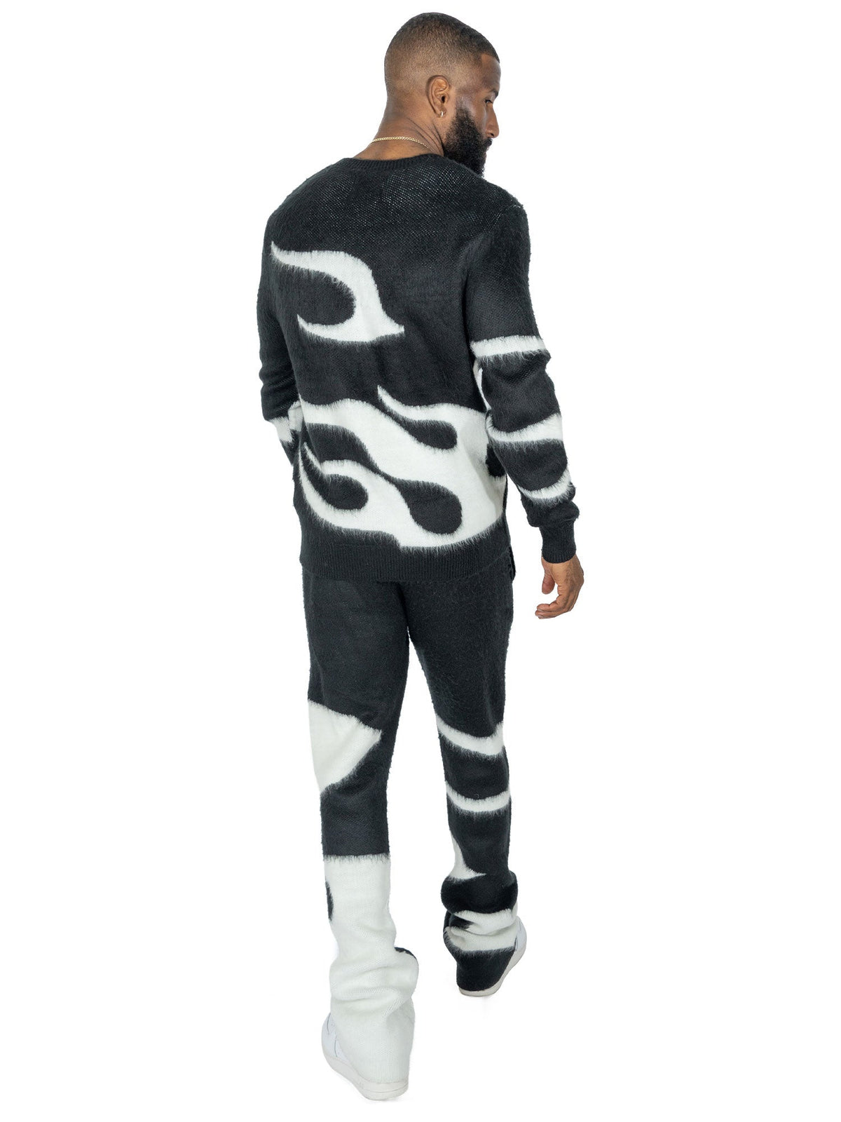 TEEK - F4440 Bando Brushed Knit Set - Black SET TEEK MJ