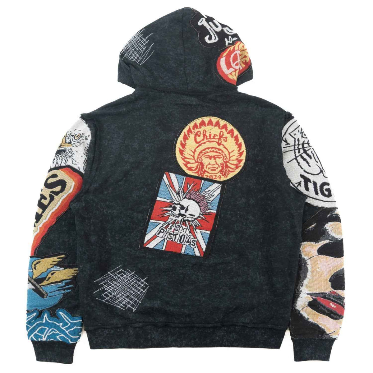 TEEK - F5545 Brave Heart Tapestry Hoodie - Black JACKET TEEK MJ