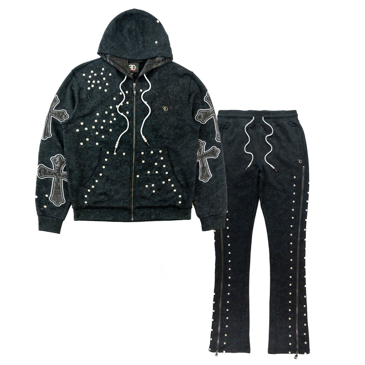 TEEK - F5710 Loyalty Zip-up Set - Black SET TEEK MJ S BLACK