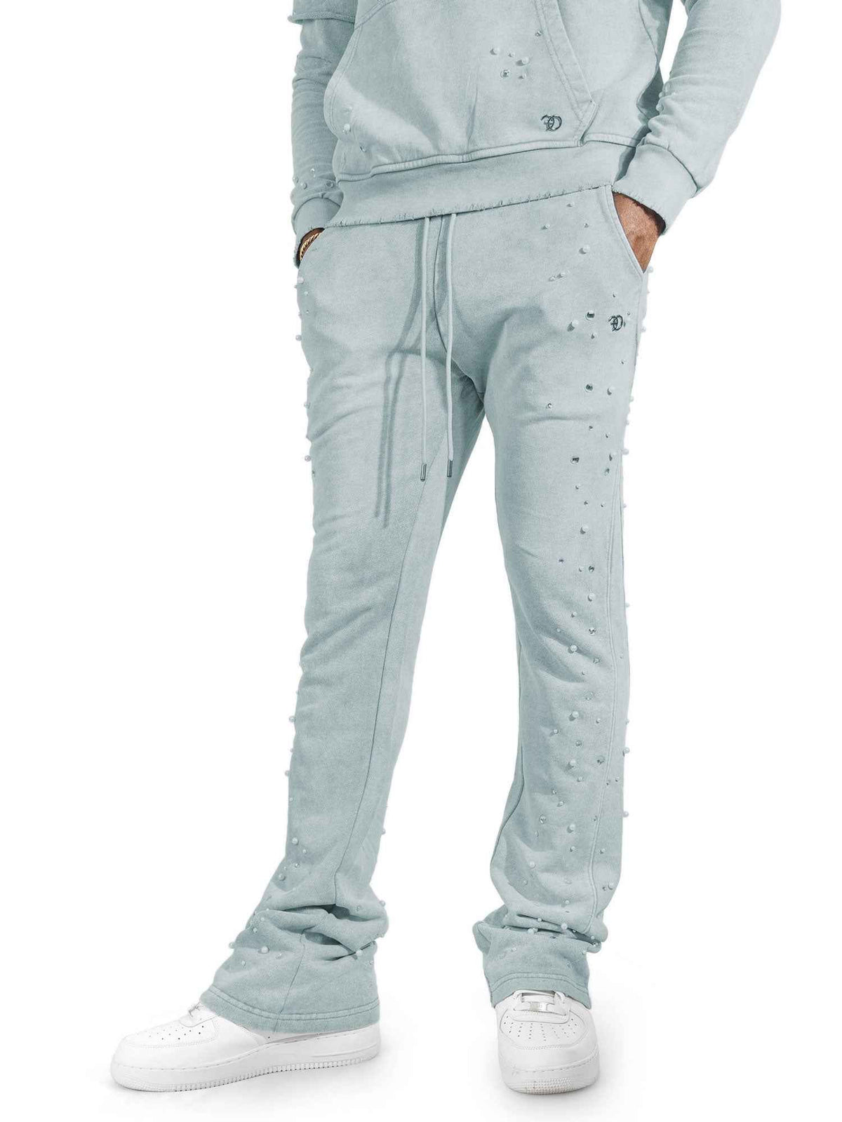 TEEK - Set | F187 Bellucci Hoodie Set - Gray SET TEEK MJ