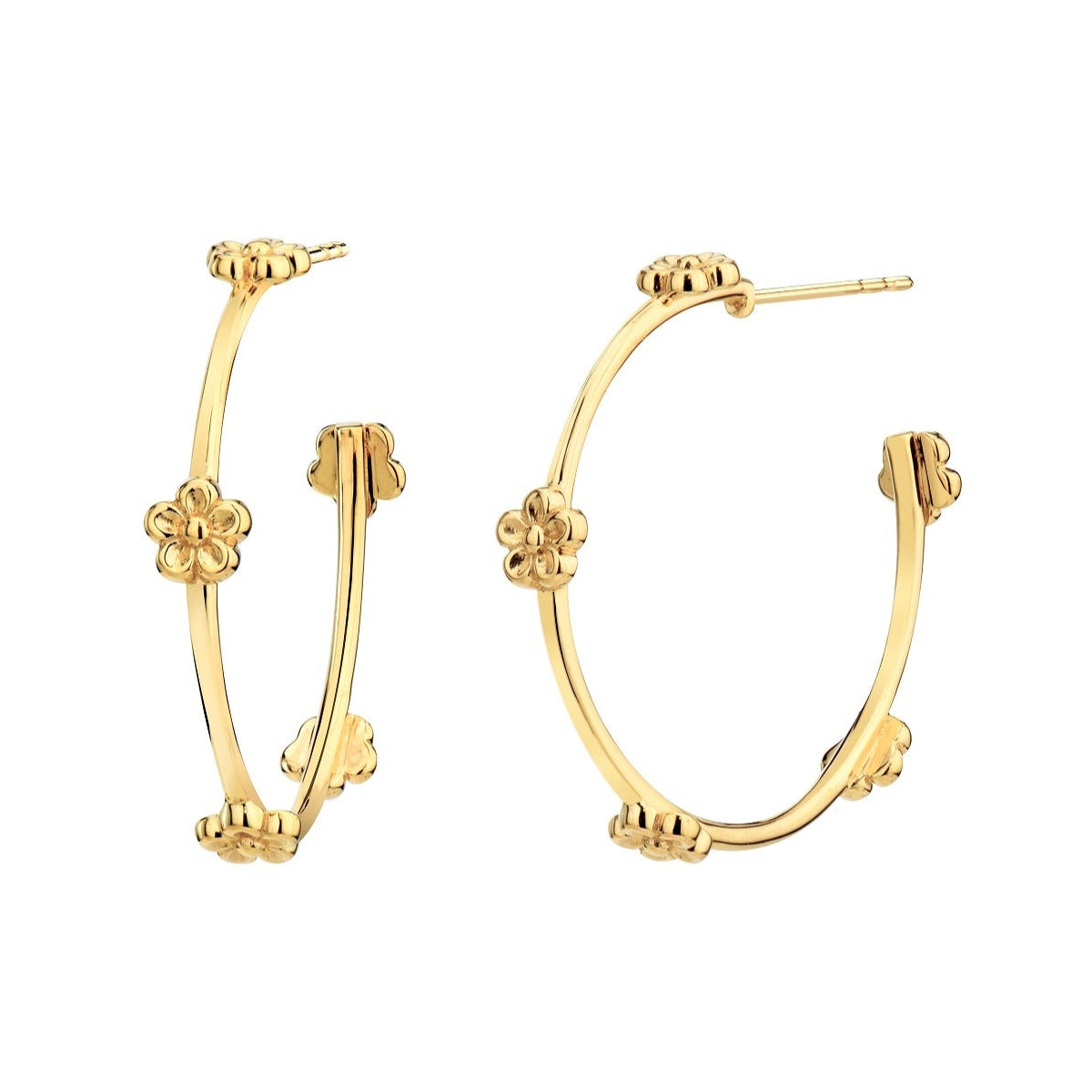 TEEK - Flower Station Hoop Earrings JEWELRY TEEK GNH