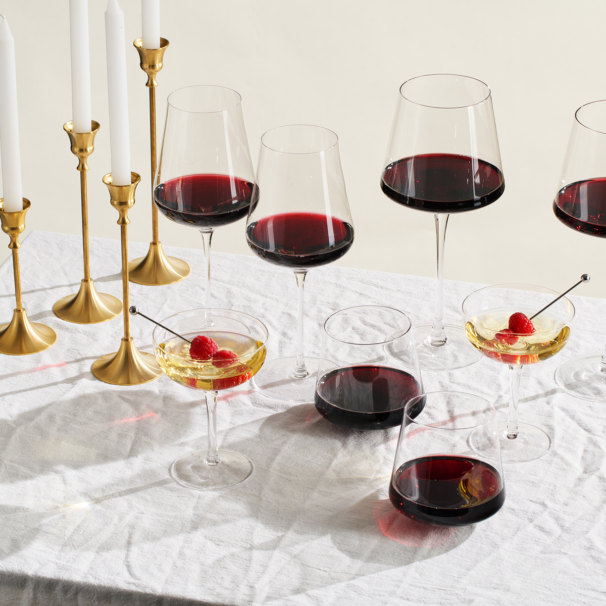 TEEK - Classica Un-Spillable Stemless Wine Glassware Set HOME DECOR TEEK KS