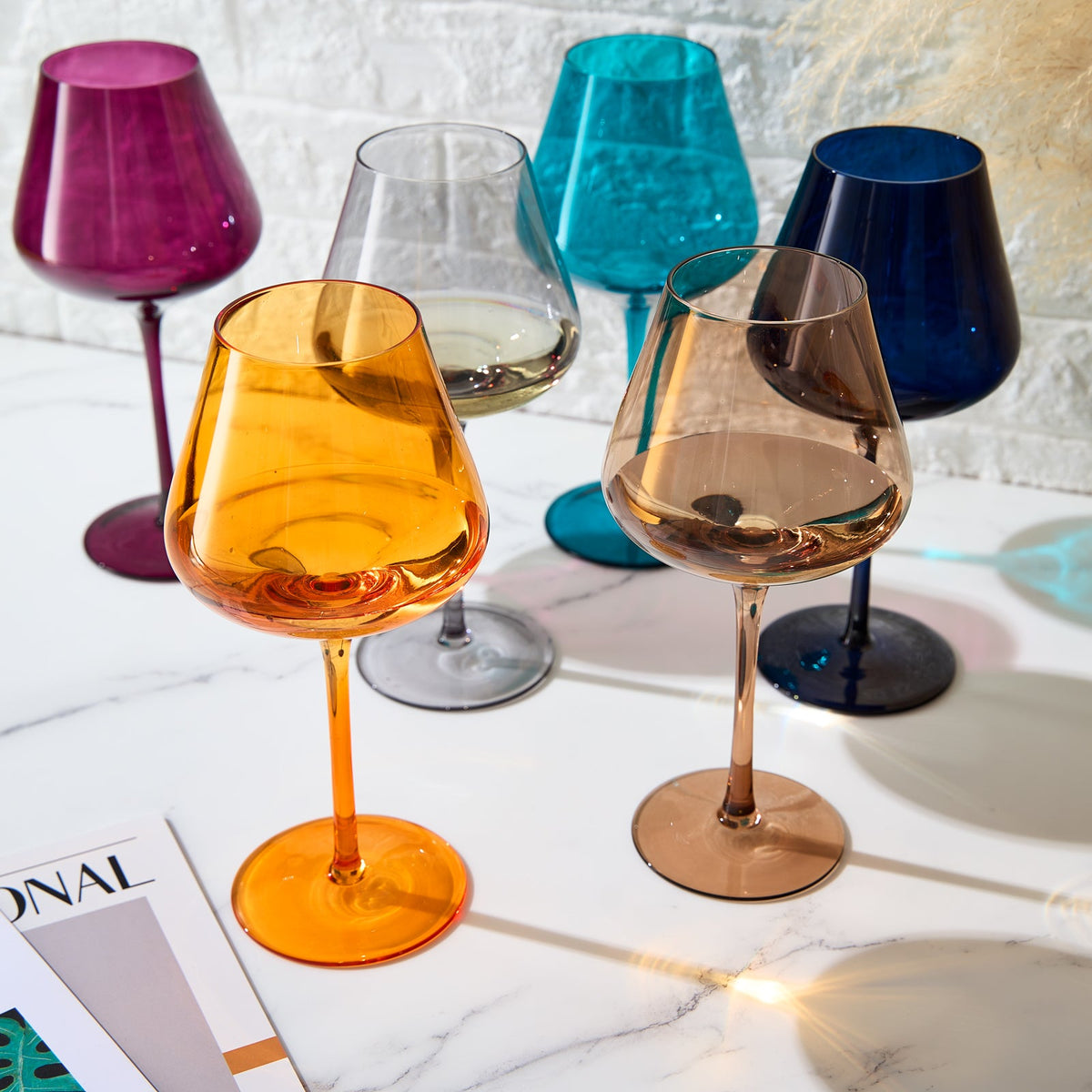 TEEK - Stagioni Stemmed Wine Glassware Set | Autumn HOME DECOR TEEK KS