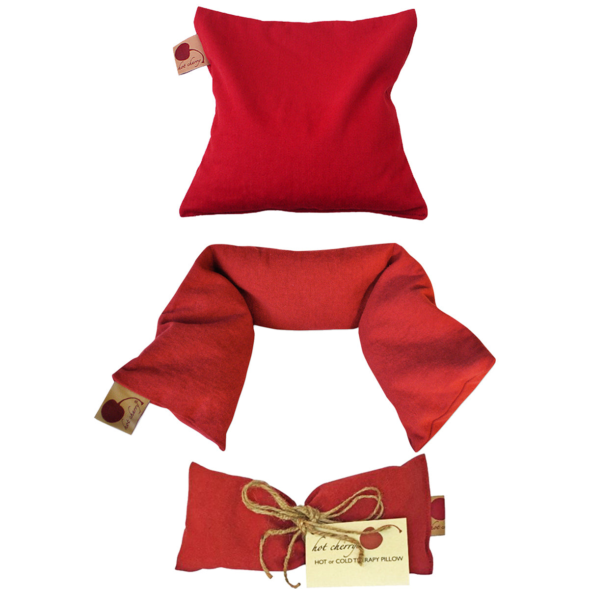 TEEK - Feel Better Pack Red Denim: Square - Eye Pillow & Neck Wrap PILLOW TEEK HCP