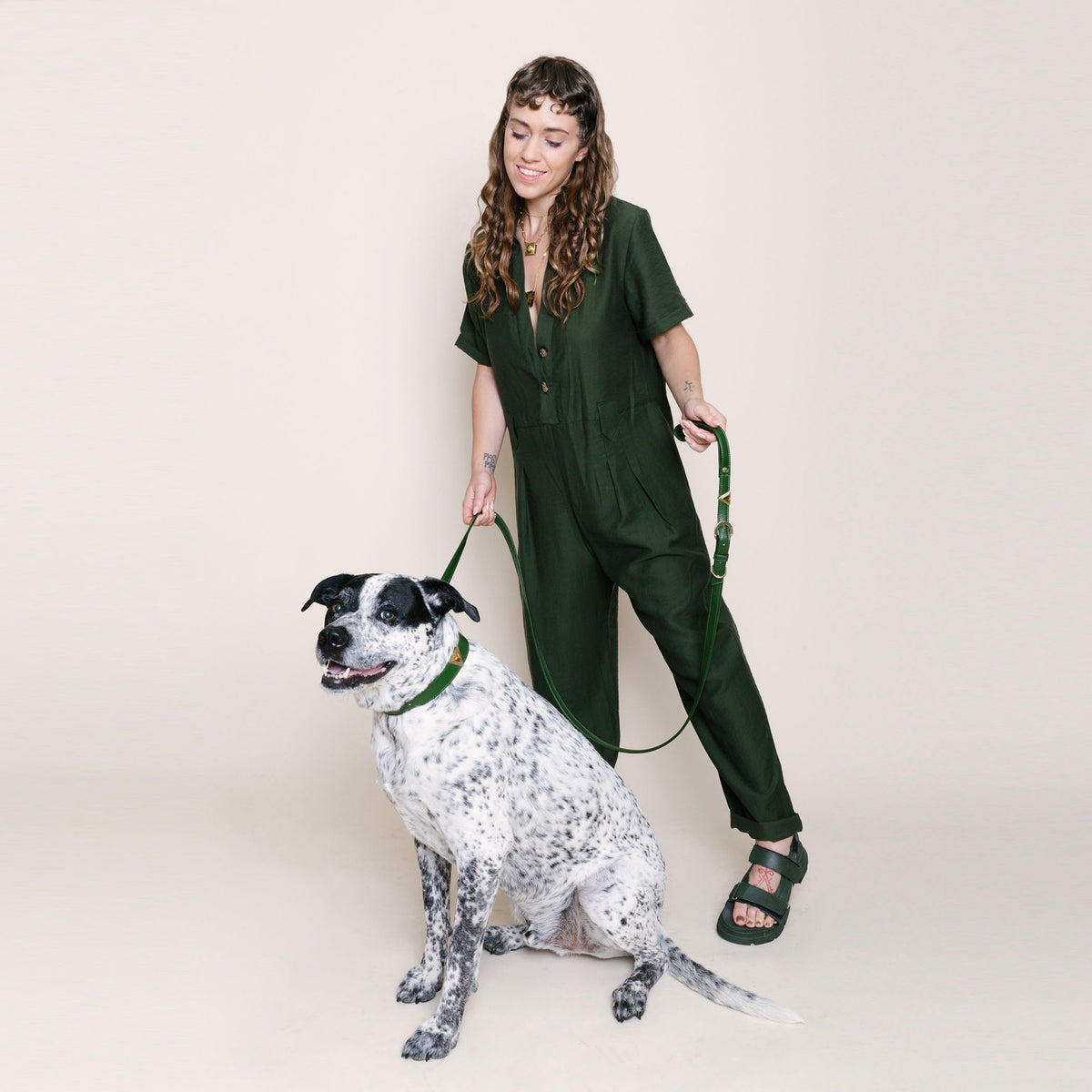 TEEK - Olive Green Cactus Collar PET SUPPLIES TEEK DIP