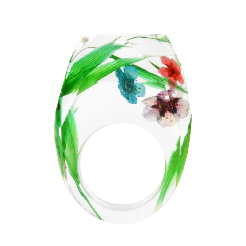TEEK - Transparent Scenery Handmade Dried Flower Ring JEWELRY theteekdotcom 16 6