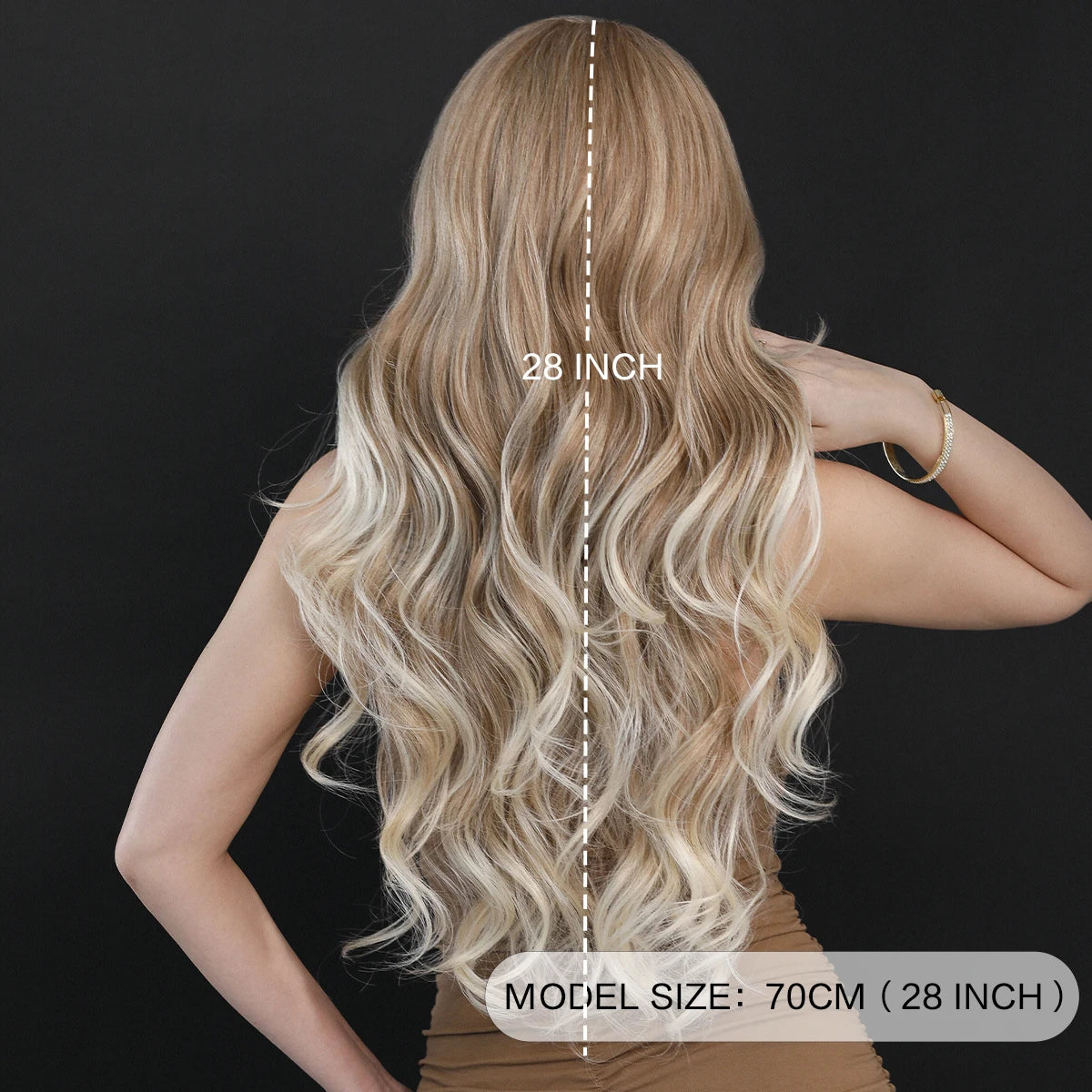 TEEK - Dark Rooted Lace Front Body Wavy Wigs HAIR theteekdotcom