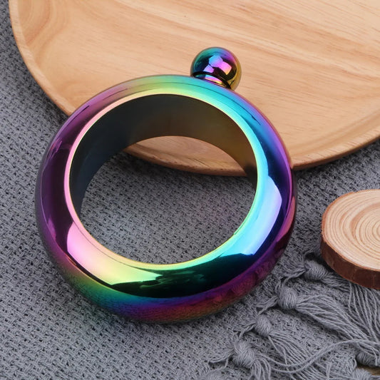 TEEK - 3.5oz Round Chic Hip Bangle Flask JEWELRY theteekdotcom