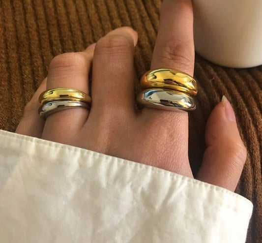 TEEK - Gold or Silver Color Minimalist Ring JEWELRY theteekdotcom