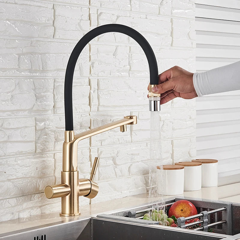 TEEK - Pull Down Purification Filter 360 Swivel Kitchen Faucet HOME DECOR theteekdotcom