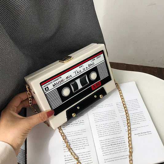 TEEK - Cassette Tape Chained Crossbody BAG theteekdotcom