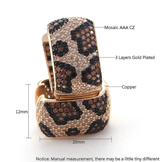 TEEK - Leopard Hoop Earrings JEWELRY theteekdotcom