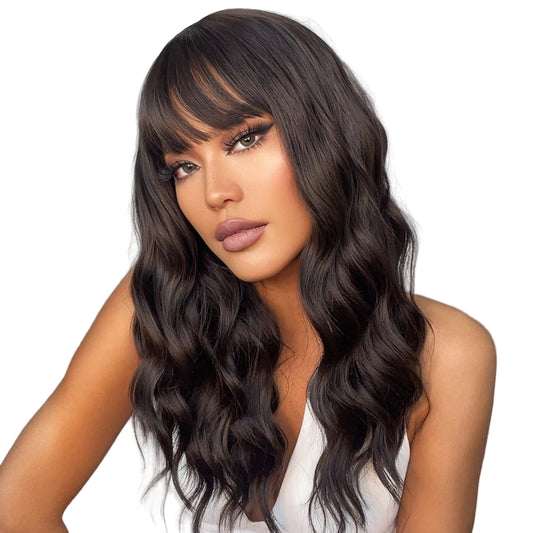 TEEK - Long Wavy Hair With N Without Bang Wig HAIR theteekdotcom