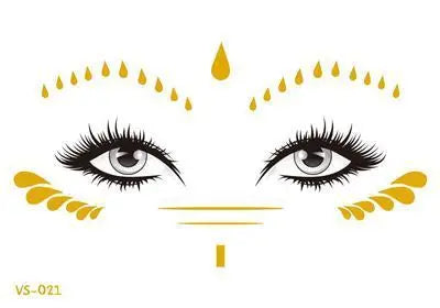 TEEK - Gold Face Waterproof Freckles Temporary Tattoos MAKEUP theteekdotcom TY821
