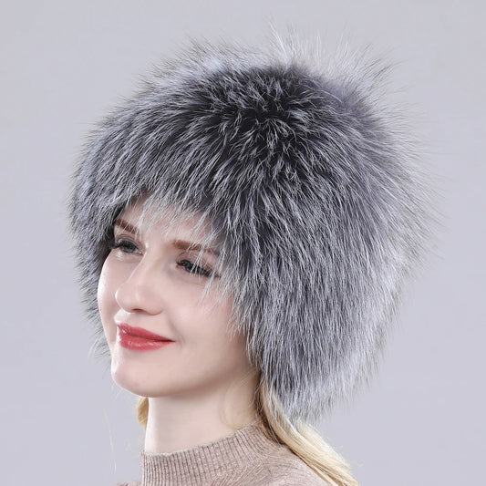 TEEK - Winter Real Fluff Knitted Women Hat HAT theteekdotcom