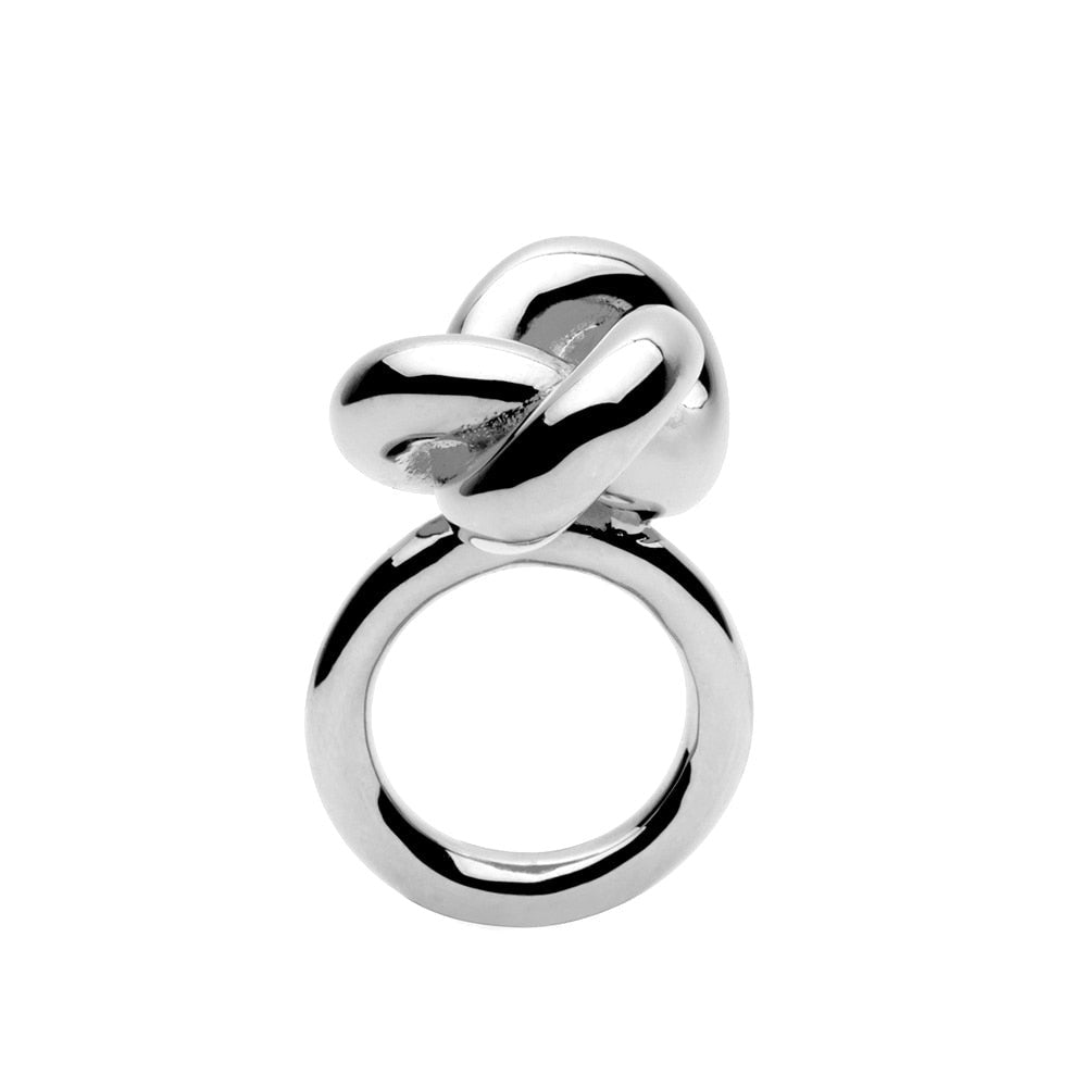 TEEK - Infinity Knot Ring JEWELRY theteekdotcom Silver Color 6