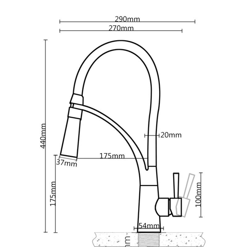 TEEK - LED Swivel Pull Down Kitchen Faucet Sink HOME DECOR theteekdotcom