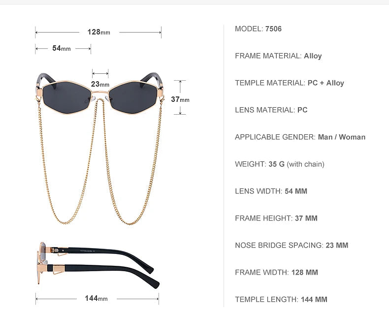 TEEK - Hello Hexagon Sunglasses EYEGLASSES theteekdotcom