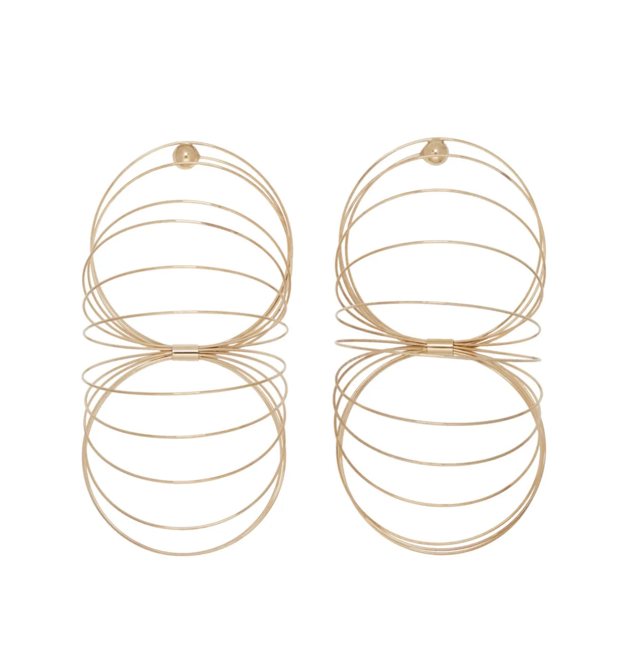 TEEK - Large Round Slink Coil Earrings JEWELRY theteekdotcom A pair of