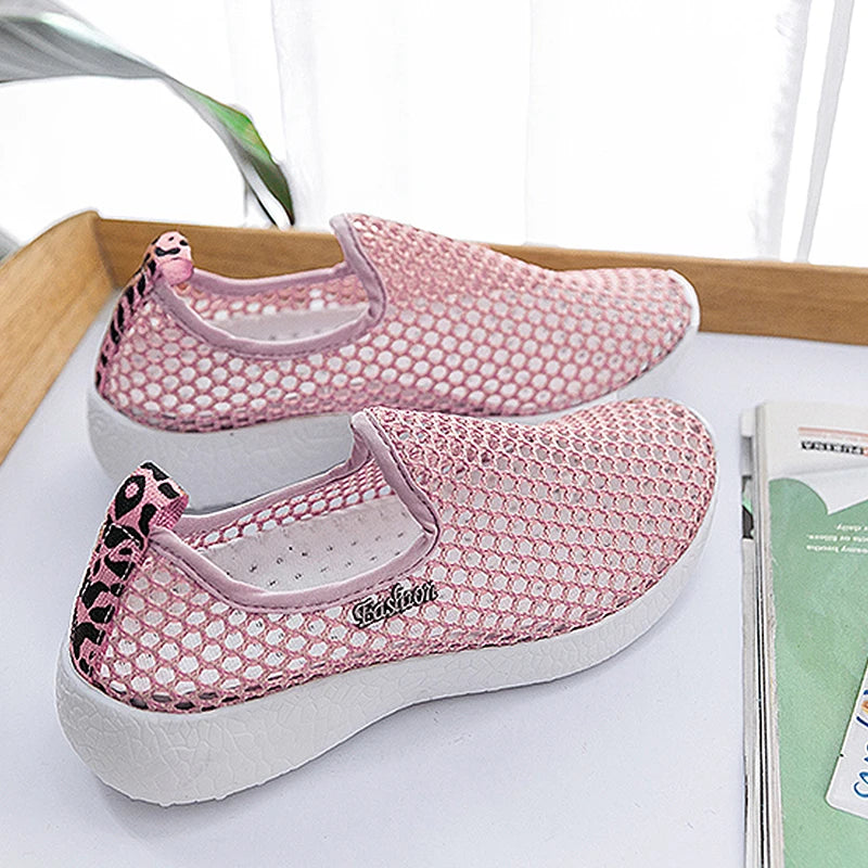TEEK - Mesh Breathable Slip-On Shoes SHOES theteekdotcom Pink 5.5