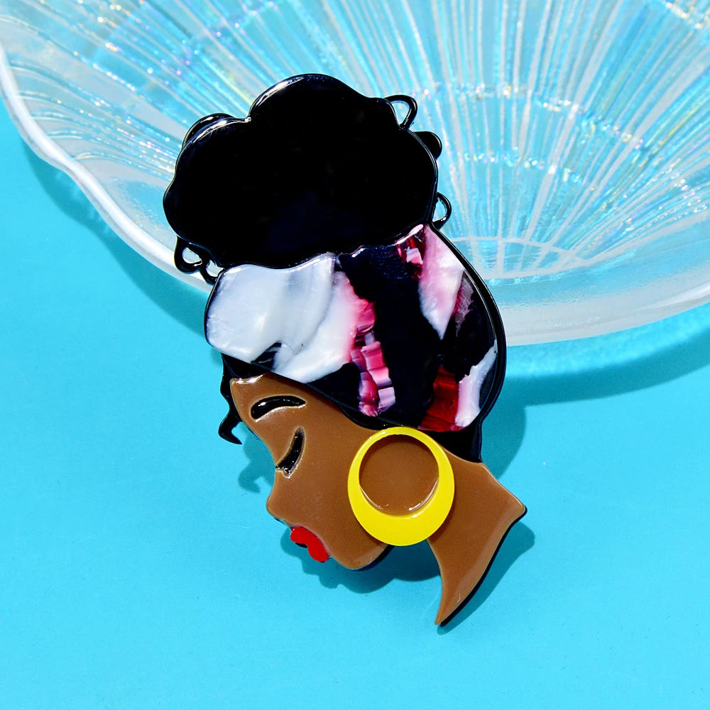 TEEK - Updo Beauty Sista Women Brooch JEWELRY theteekdotcom
