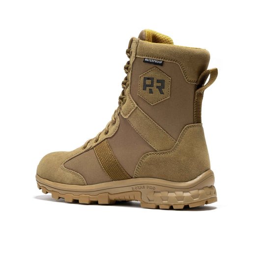 ROCKROOSTER Colmar Coyote 8 inch Suede Leather Waterproof Tactical & Military Boots AB500 Military & Tactical Boots Rock Rooster Footwear Inc