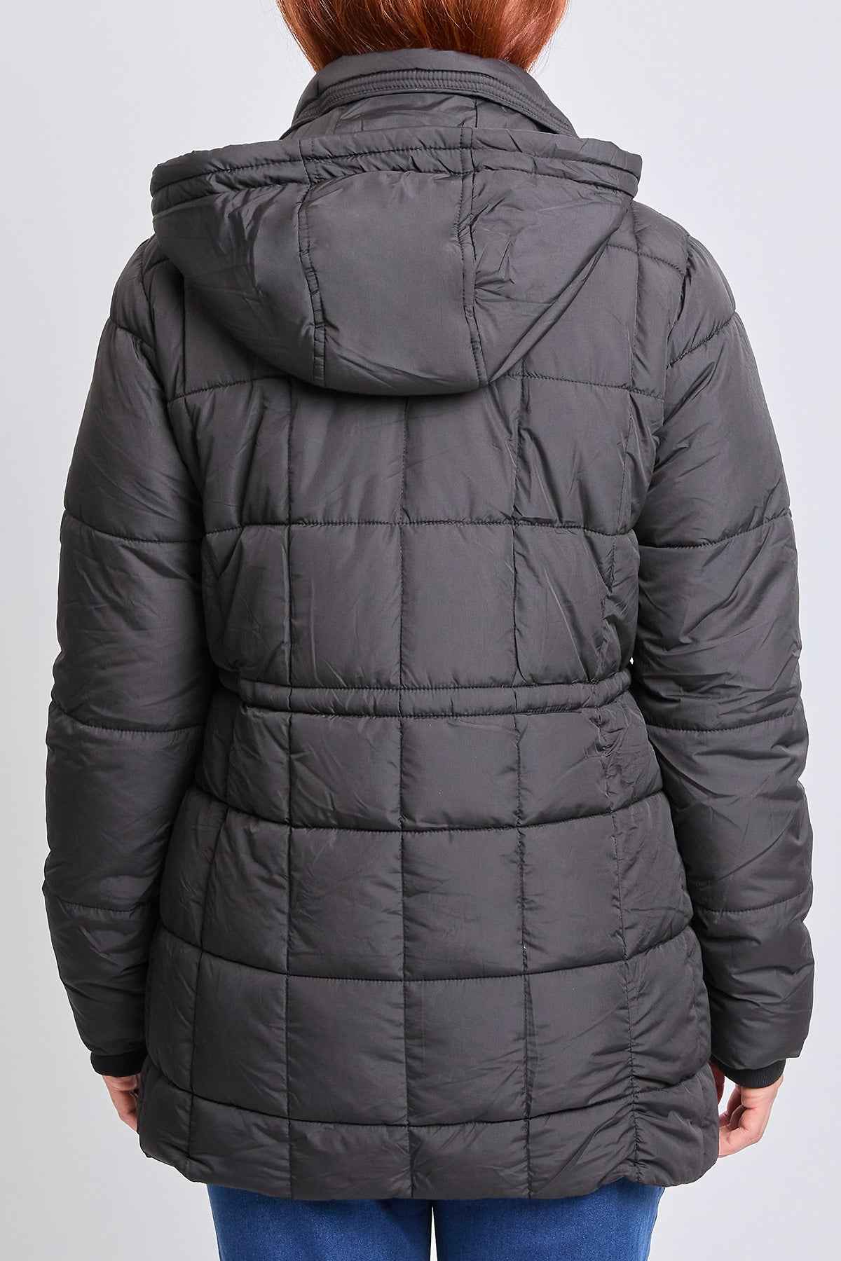 Detailed Snap Puffer Jacket