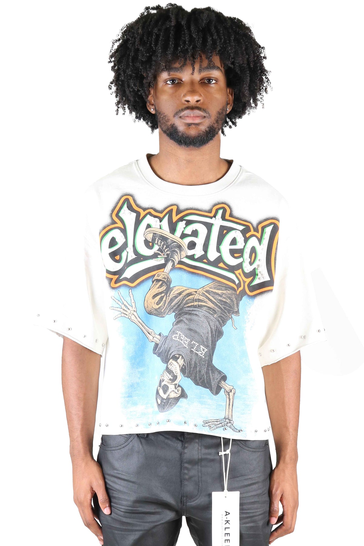 TEEK - ALAN S/N Jersey 3/4 Sleeve Crop Top Tee TOPS TEEK LTK