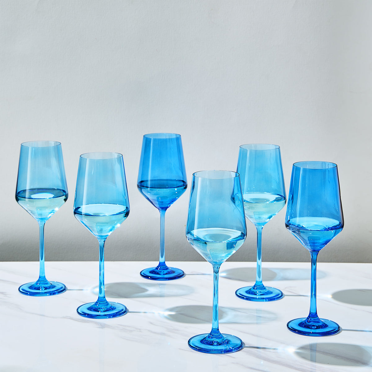 TEEK - Rhea Stemmed Wine Glassware Cobalt Blue Set HOME DECOR TEEK KS