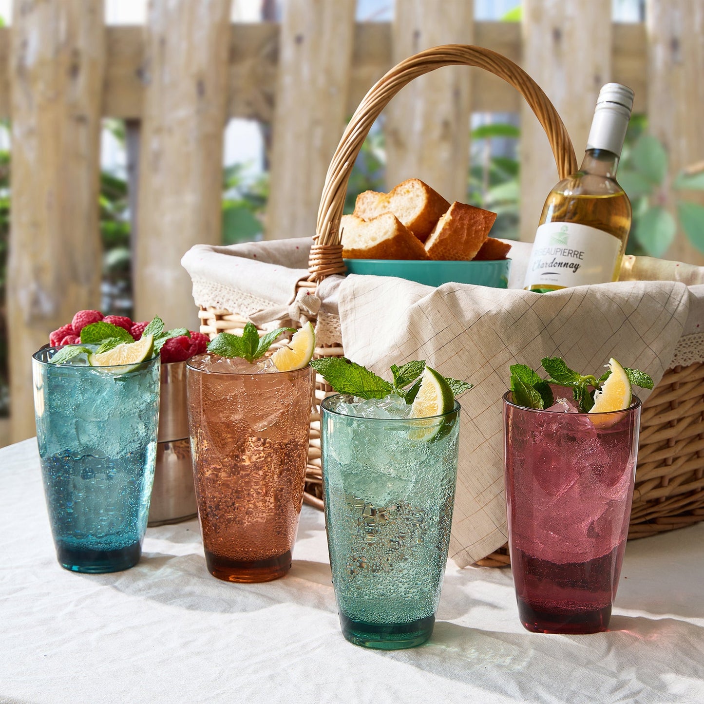 TEEK - Eze Acrylic Highball Glassware Set HOME DECOR TEEK KS