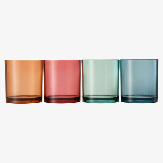 TEEK - Eze Acrylic Lowball Whiskey Glassware Set HOME DECOR TEEK KS