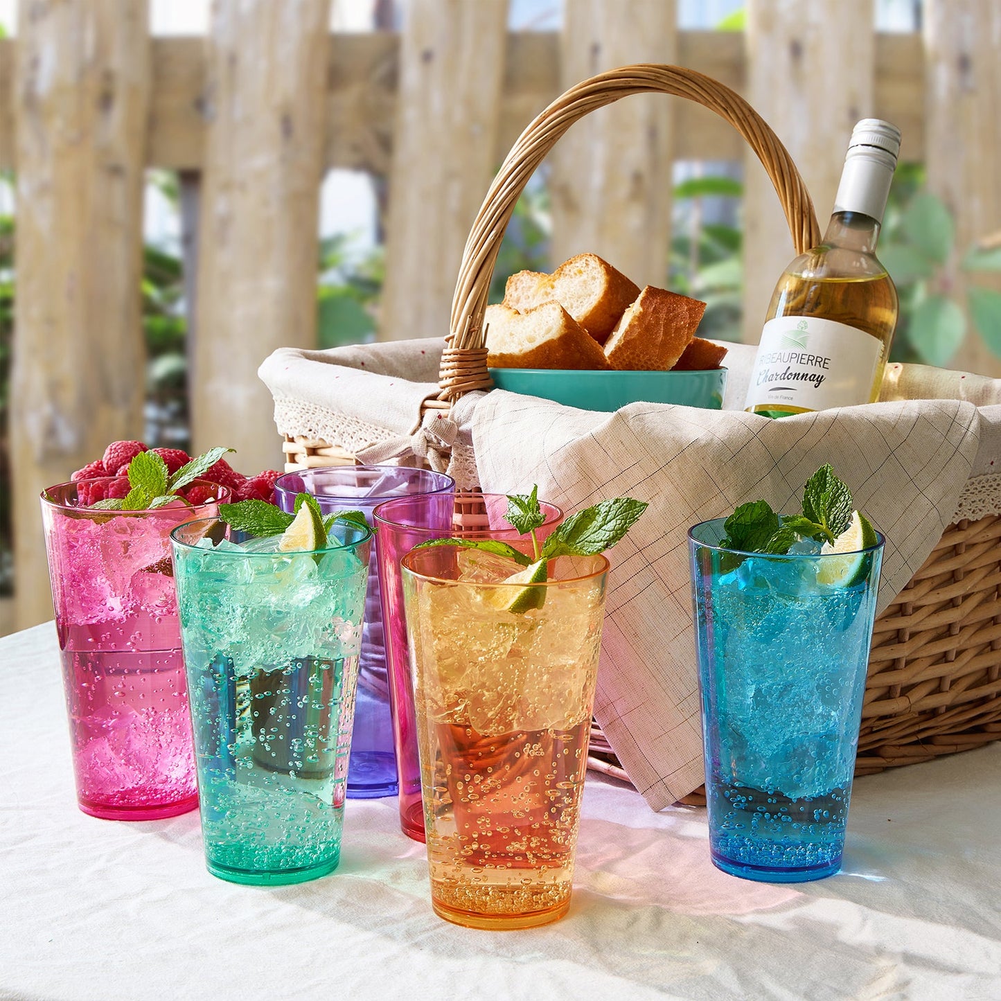 TEEK - Madrid Acrylic Highball Glassware Set of 6 HOME DECOR TEEK KS