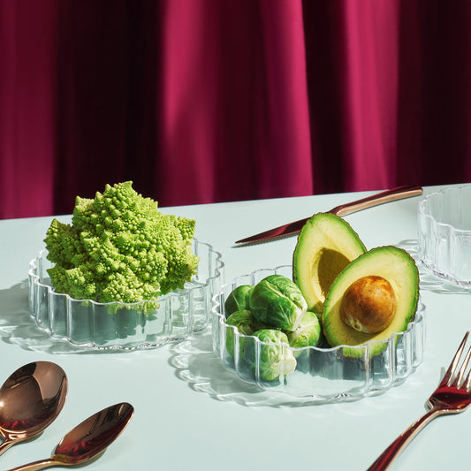 TEEK - Flower Plate Glassware Set HOME DECOR TEEK KS