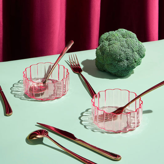 TEEK - Flower Bowl Glassware Set HOME DECOR TEEK KS