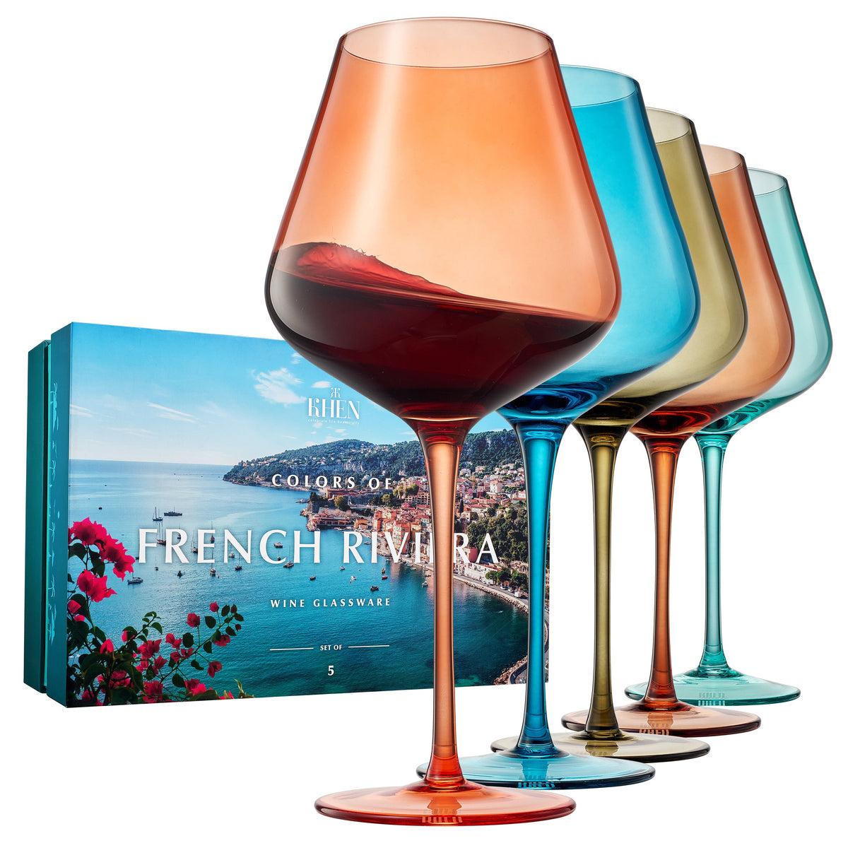 TEEK - Stagioni Stemmed Wine Glassware French Riviera Set HOME DECOR TEEK KS