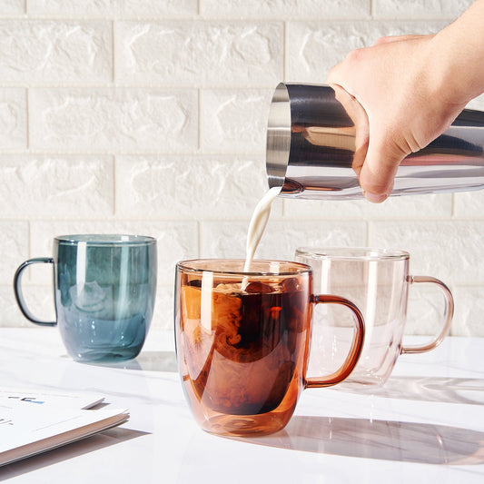 TEEK - Tonal Double Wall Mug Glassware Set HOME DECOR TEEK KS