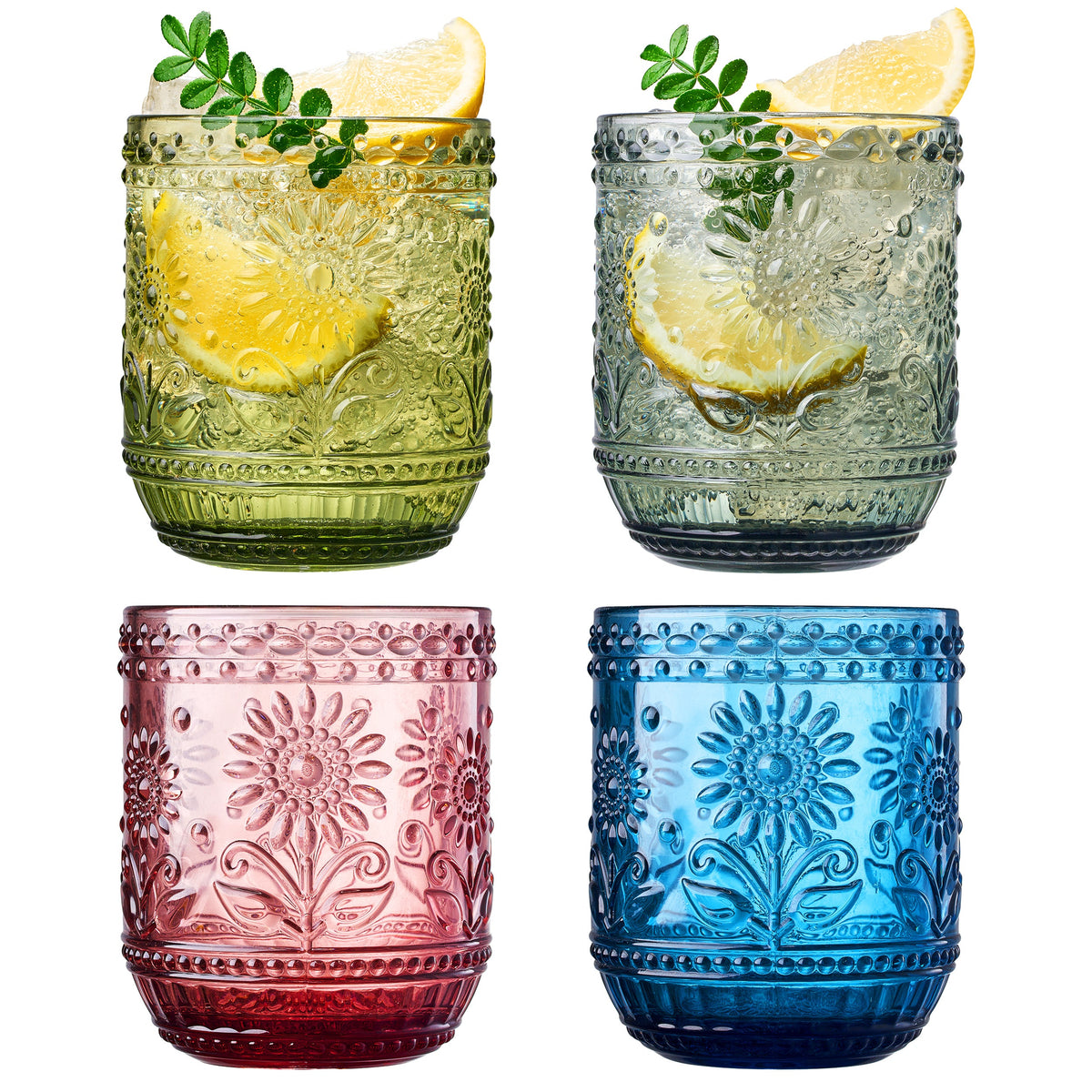 TEEK - Monet Lowball Tumbler Glassware Set HOME DECOR TEEK KS
