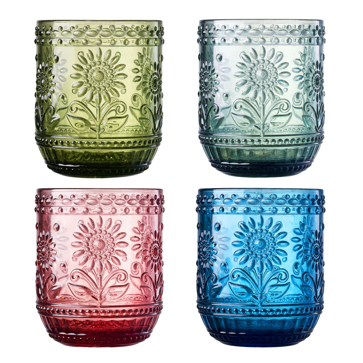 TEEK - Monet Lowball Tumbler Glassware Set HOME DECOR TEEK KS