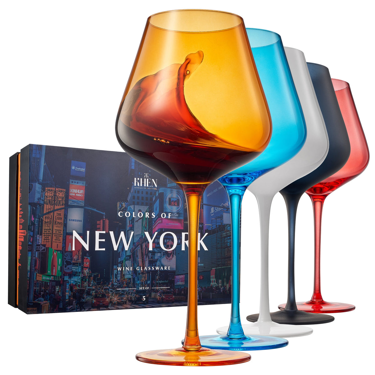 TEEK - Stagioni Stemmed Wine Glassware NYC Set HOME DECOR TEEK KS