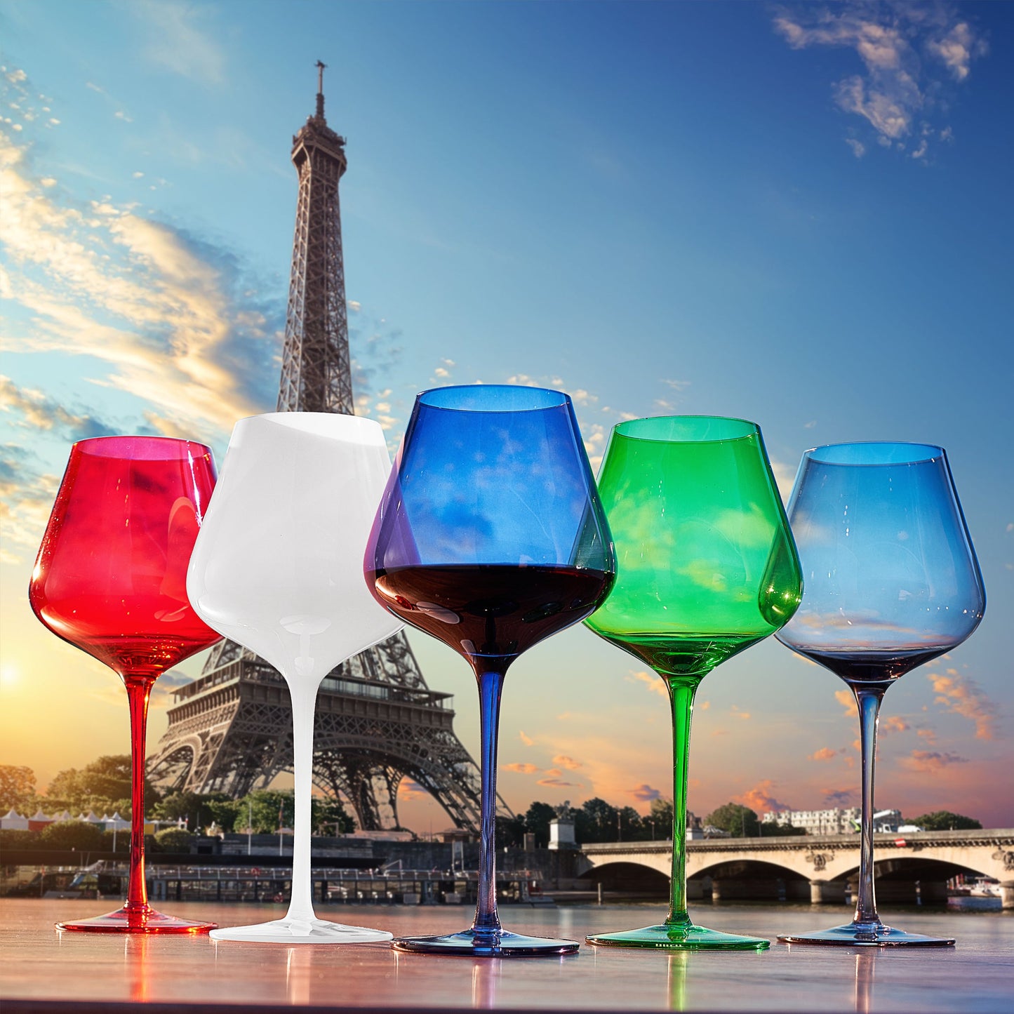 TEEK - Stagioni Stemmed Wine Glassware Paris Set HOME DECOR TEEK KS